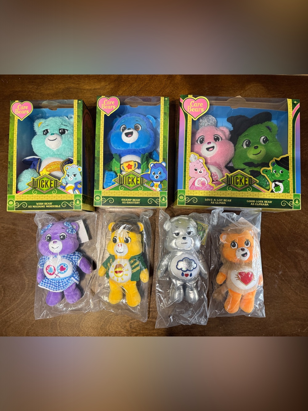 Ultimate Wicked Care Bears Collectible Plush Set - All Brand New In Packages